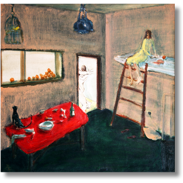 Pink Room, oil on canvas - 60x60 cm, 2002